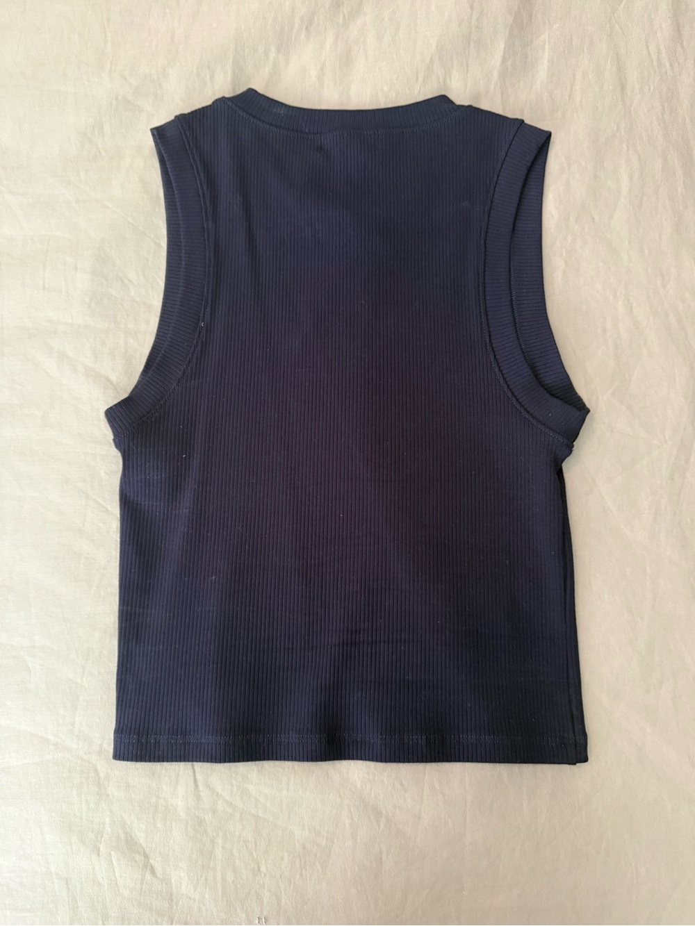 Ripley Rader Navy Fitted Rib Tank Top - Picture 3 of 3